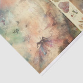 ミックスメディアアーティストヴィンテージフェアリーアートジャンクジャーナル 薄葉紙 (詳細)