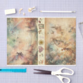 ミックスメディアアーティストヴィンテージフェアリーアートジャンクジャーナル 薄葉紙 (クラフト)