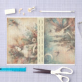 ミックスメディアアーティストヴィンテージフェアリーアートジャンクジャーナル 薄葉紙 (クラフト)