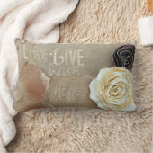 ミックスメディアアートことわざラブホ与えープス ランバークッション (ブランケット)