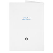 ミックスメディアアートバタフライドリーム (裏面)