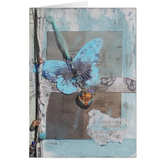 ミックスメディアアートバタフライドリーム (正面)