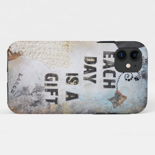 ミックスメディアアート毎日はギフト引用文 Case-Mate iPhoneケース (裏面(横))