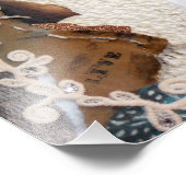 ミックスメディアアート毎日は贈り物 フォトプリント            (角)