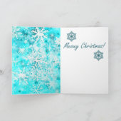 ミックスメディアキャットプリントクリスマスカードAP412A1 カード (内部)