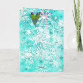 ミックスメディアキャットプリントクリスマスカードAP415A1 カード (裏面)