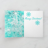 ミックスメディアキャットプリントクリスマスカードAP415A1 カード (内部)