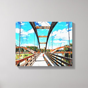 ミックスメディアキャンバスアート キャンバスプリント