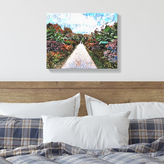 ミックスメディアキャンバスアート キャンバスプリント (インサイチュ (寝室))