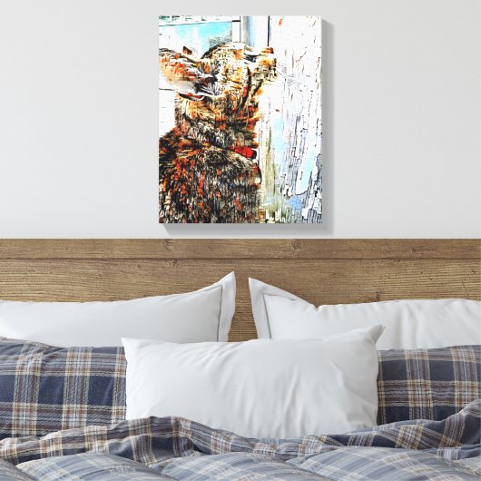 ミックスメディアキャンバスウォールアート キャンバスプリント (インサイチュ (寝室))