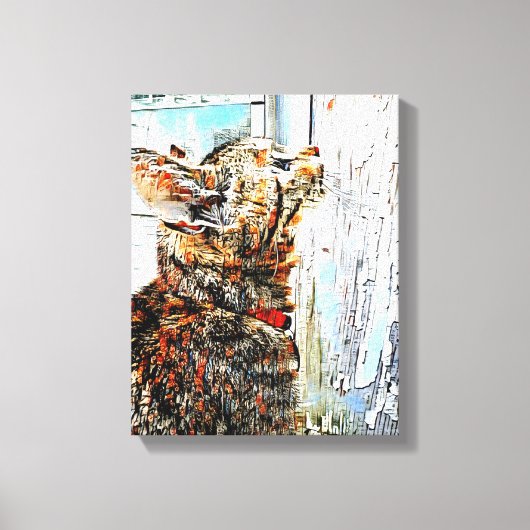 ミックスメディアキャンバスウォールアート キャンバスプリント (正面)