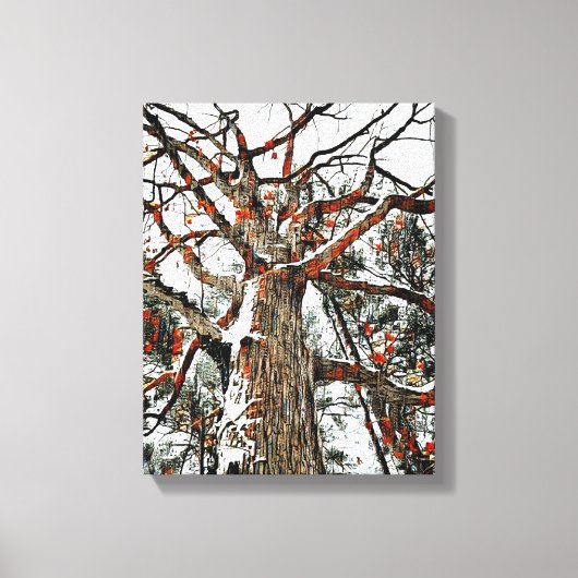 ミックスメディアキャンバスウォールアート キャンバスプリント (正面)