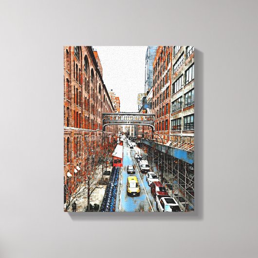 ミックスメディアキャンバスウォールアート キャンバスプリント (正面)