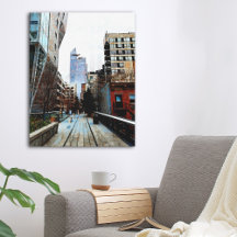 ミックスメディアキャンバスウォールアート