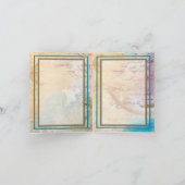 ミックスメディアコーヒー汚れジャンクジャーナルおめでとう カード (内部)