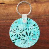 ミックスメディアデイジーアート キーホルダー (正面)