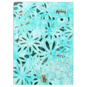 ミックスメディアデイジーアート クリップボード (裏面)