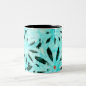 ミックスメディアデイジーアート ツートーンマグカップ (中央)