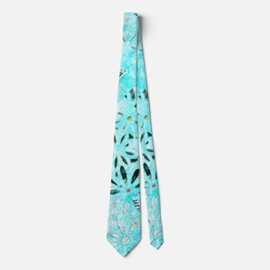 ミックスメディアデイジーアート ネクタイ (正面)