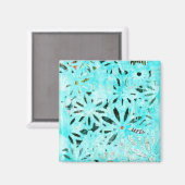 ミックスメディアデイジーアート マグネット (正面/裏面)