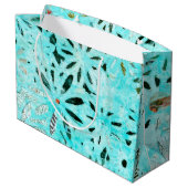 ミックスメディアデイジーアート ラージペーパーバッグ (裏面アングル)