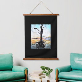 ミックスメディアデジタルアートぶら下がったのタペストリー 吊り下げ型タペストリー