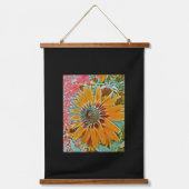 ミックスメディアデジタルアートぶら下がったのタペストリー 吊り下げ型タペストリー (正面)