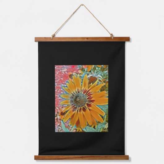 ミックスメディアデジタルアートぶら下がったのタペストリー 吊り下げ型タペストリー (正面)