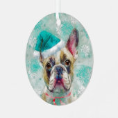 ミックスメディアドッグプリントオーナメントAP443B1 メタルオーナメント (正面左)
