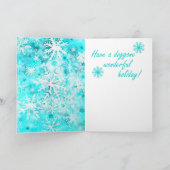 ミックスメディアドッグプリントクリスマスカードAP430B1 カード (内部)