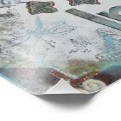 ミックスメディアドリームディスカバーインスパイア引用文アートプリント フォトプリント            (角)