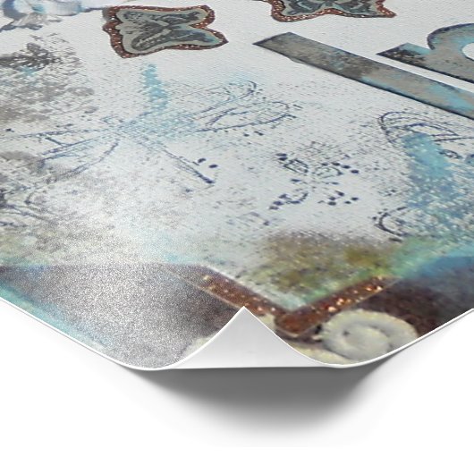 ミックスメディアドリームディスカバーインスパイア引用文アートプリント フォトプリント            (角)