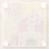 ミックスメディアハウス ガラスコースター (裏面)