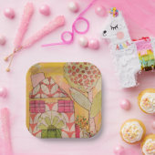 ミックスメディアハウス ペーパープレート (パーティー)