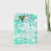 ミックスメディアバニープリントクリスマスカードAP453B1 カード (裏面)