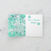 ミックスメディアバニープリントクリスマスカードAP453B1 カード (内部)