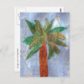 ミックスメディアパームツリー ポストカード (正面/裏面)