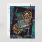 ミックスメディアファイバーアート ポストカード (正面/裏面)