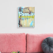 ミックスメディアファミリーアート キャンバスプリント (インサイチュ (リビング))