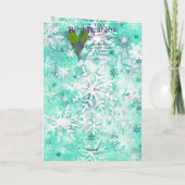 ミックスメディアフェレットプリントクリスマスカードAP444B1 カード (裏面)