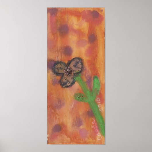 ミックスメディアフラワー ポスター (正面)