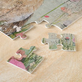 ミックスメディアブラウンウサギ ジグソーパズル (側面)