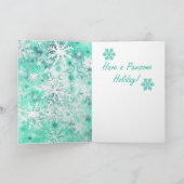 ミックスメディアベアプリントホリデーカードAP458B1 カード (内部)