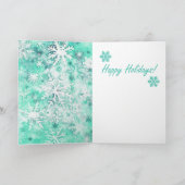 ミックスメディアペンギンプリントホリデーカードAP457B1 カード (内部)