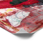 ミックスメディアラブバタフライアートプリント ポスター (角)