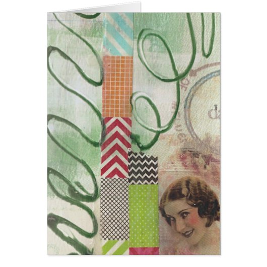 ミックスメディアレディーコラージュ (正面)