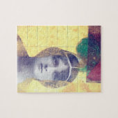 ミックスメディアヴィンテージ女性 ジグソーパズル (横)