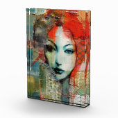 ミックスメディア女性コラージュ フォトブロック (右)