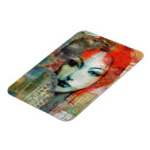 ミックスメディア女性コラージュ マグネット (左側)