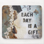 ミックスメディア毎日ギフト引用文アート マウスパッド (正面)